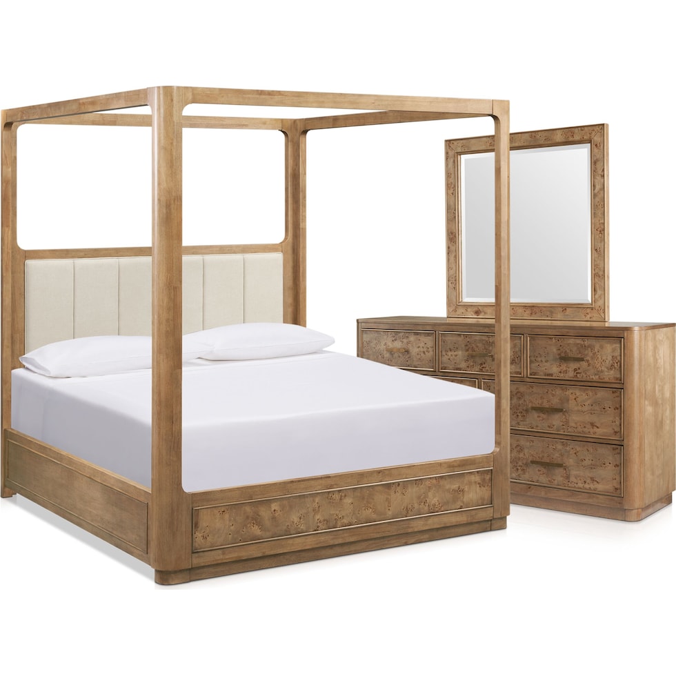 milan bedroom light brown  pc king bedroom   