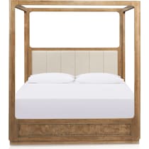 milan bedroom light brown king bed   