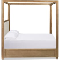 milan bedroom light brown king bed   