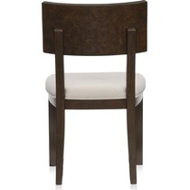 milan dining dark brown  pc dining room   