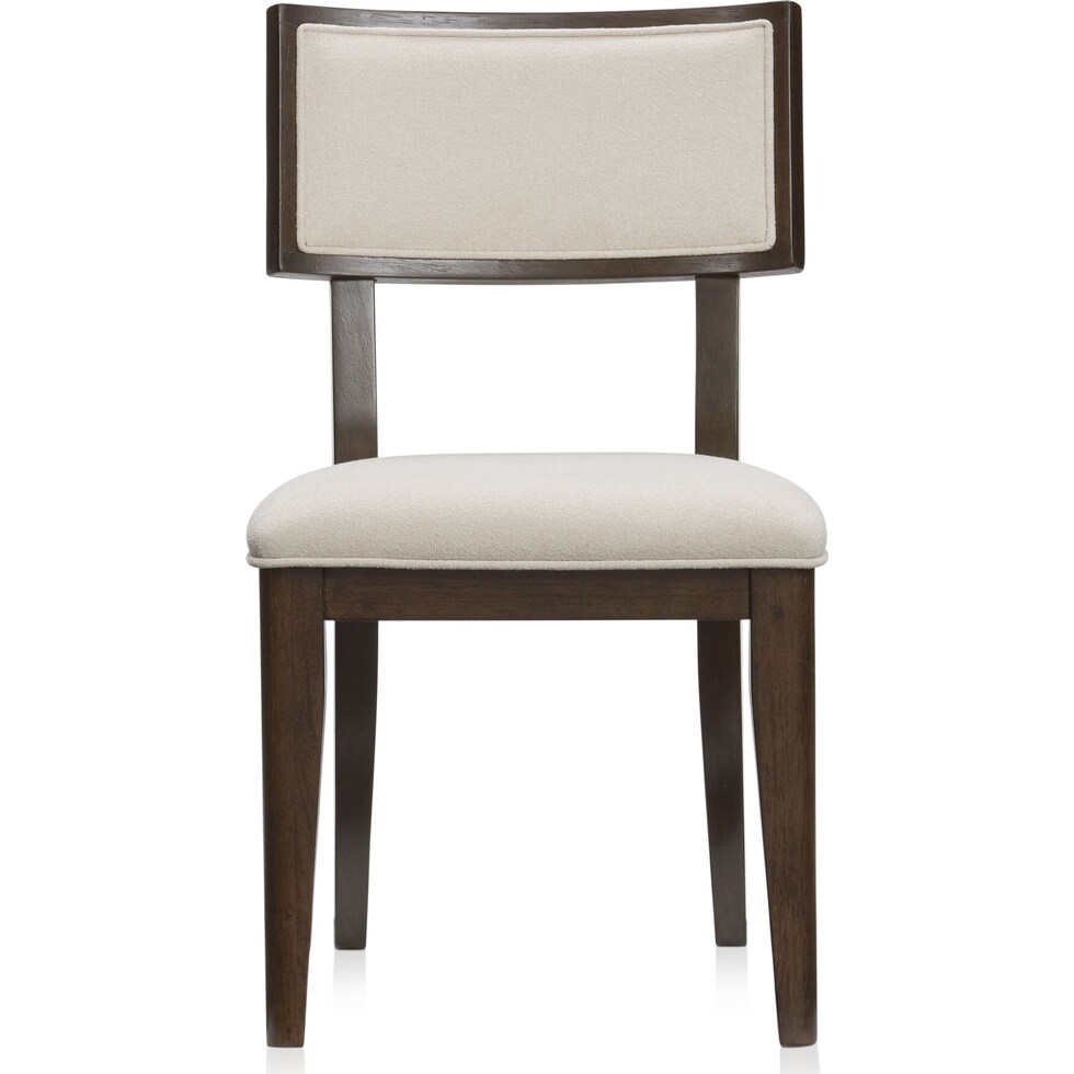 milan dining dark brown  pc dining room   
