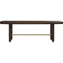 milan dining dark brown  pc dining room   