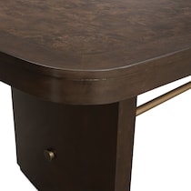 milan dining dark brown  pc dining room   