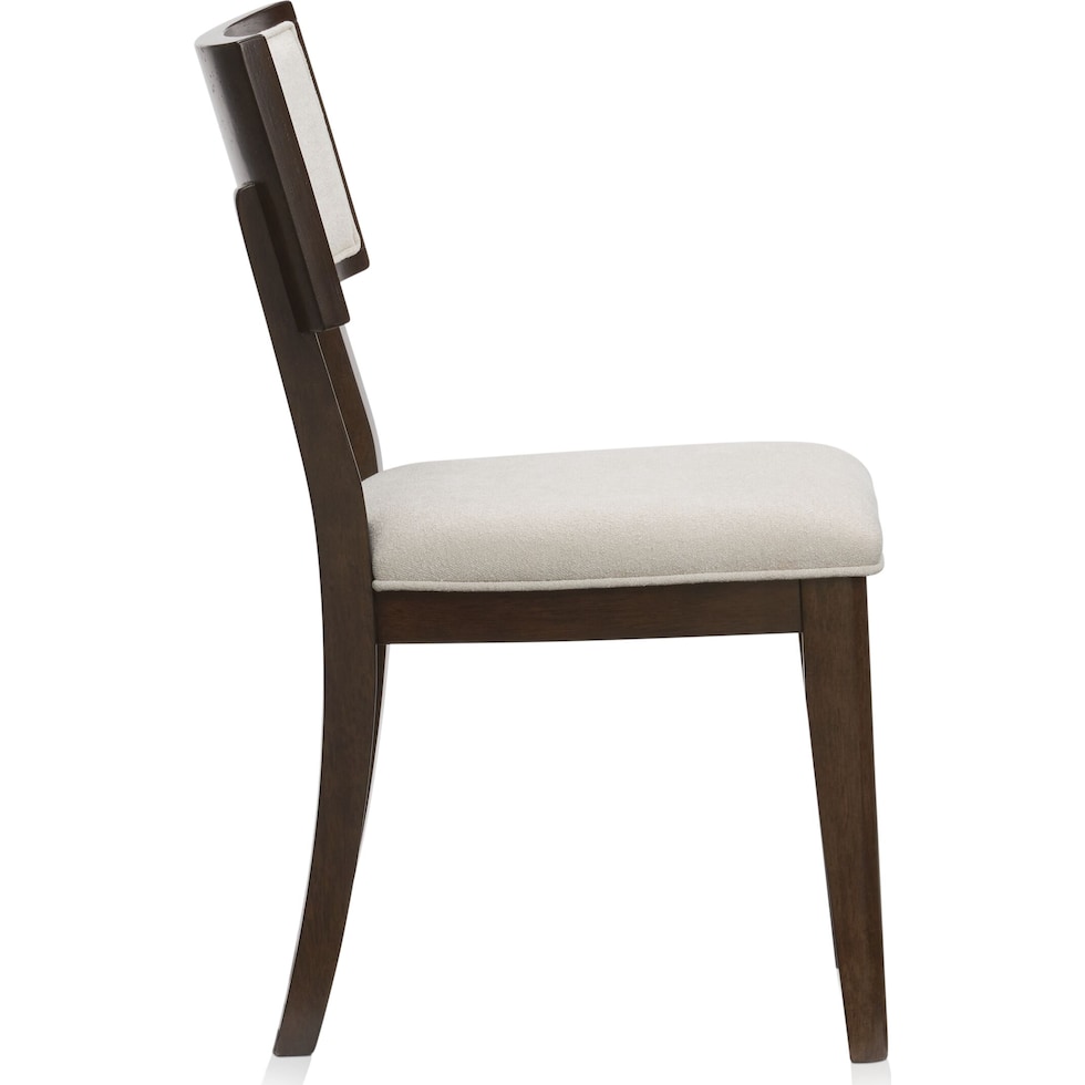 milan dining dark brown dining chair   