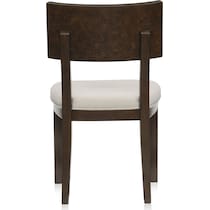 milan dining dark brown dining chair   