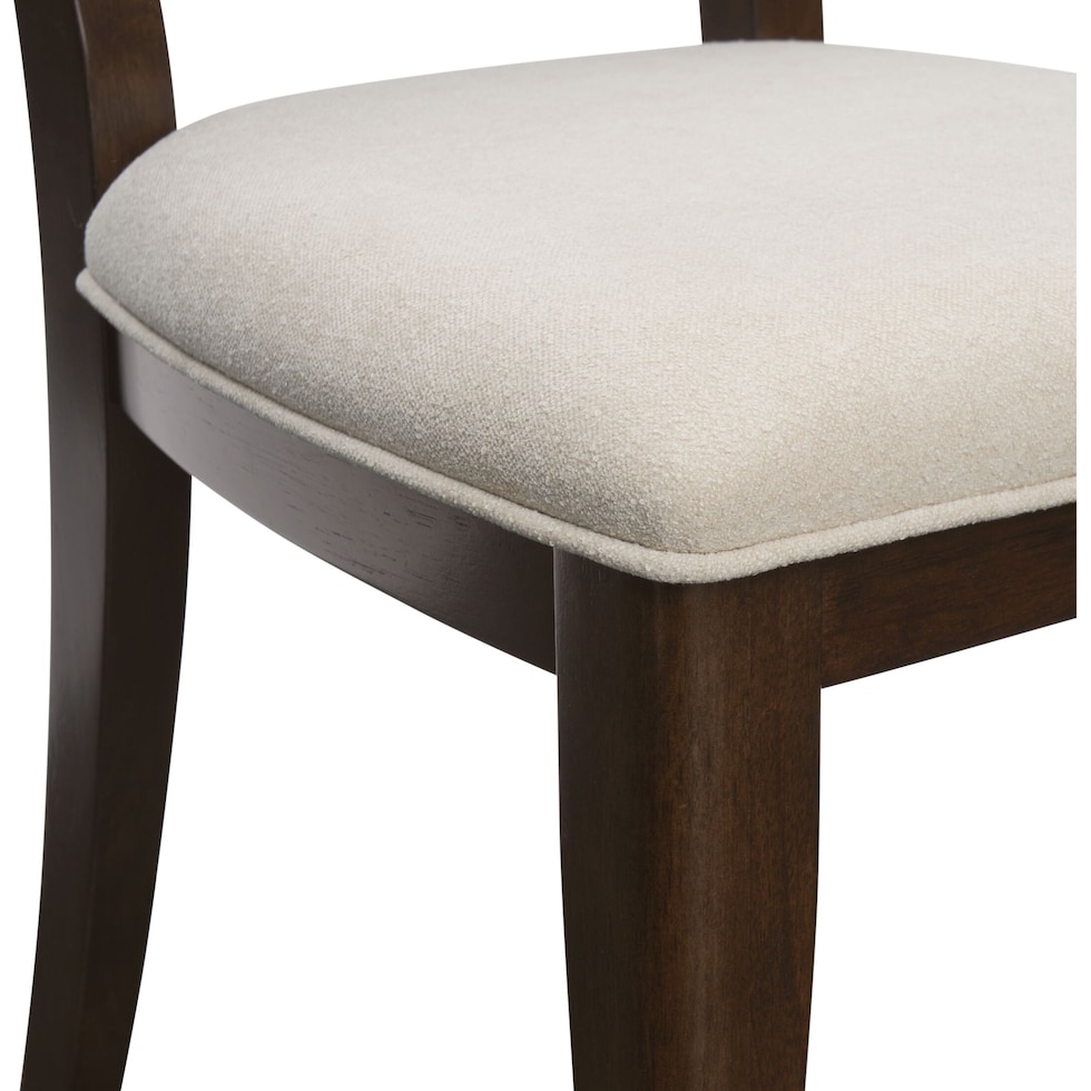 milan dining dark brown dining chair   