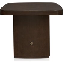 milan dining dark brown dining table   