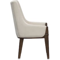 milan dining dark brown host chair   