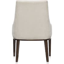 milan dining dark brown host chair   