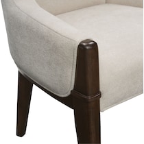 milan dining dark brown host chair   