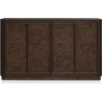 milan dining dark brown server   