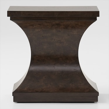 Milan Chairside Table - Espresso