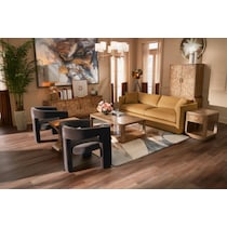 milan occasional light brown coffee table   