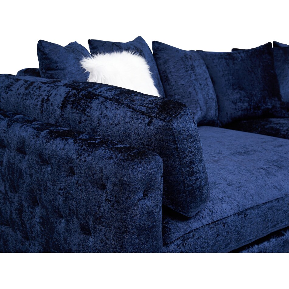 milan blue sofa   