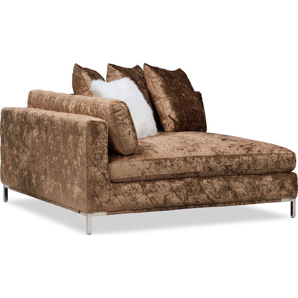 milan light brown corner sofa   