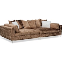 milan light brown sofa   