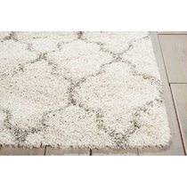 milano white area rug  x    