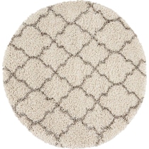 milano white area rug  round   