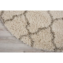 milano white area rug  round   