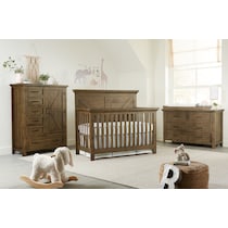 miley dark brown door chest   