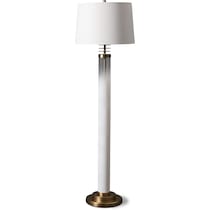 milk glass white floor lamp   