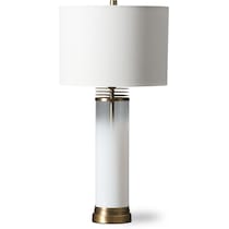 milk glass white table lamp   