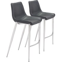 millie black bar stool   