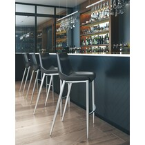 millie black bar stool   