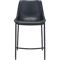millie black bar stool   