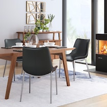 millie black dining chair   