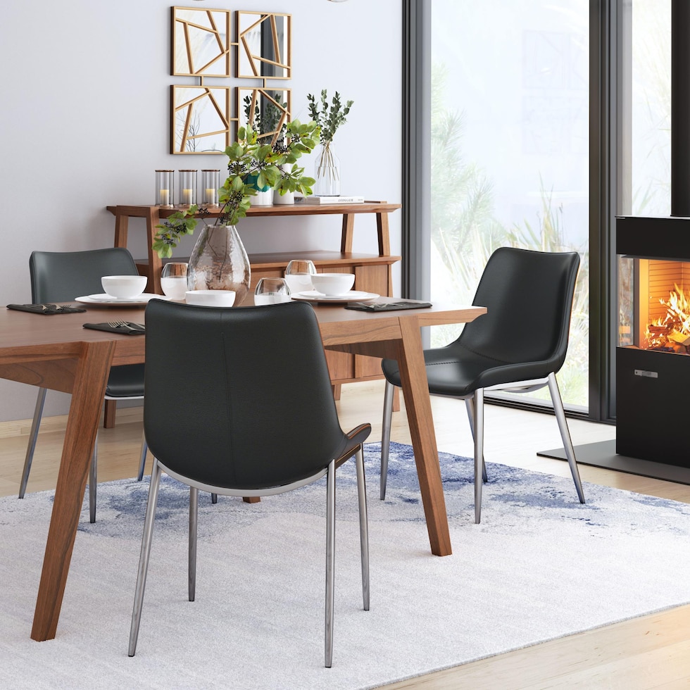 millie black dining chair   