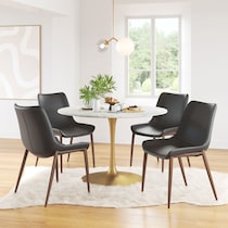 millie black dining chair   