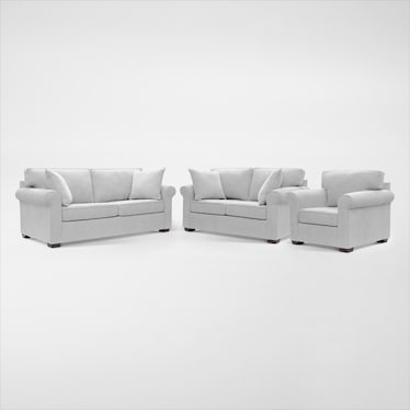 Milly Sofa, Loveseat and Chair Set