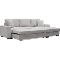 milo gray sleeper sectional   
