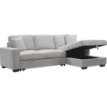 milo gray sleeper sectional   