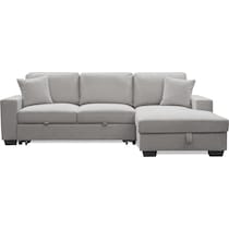milo gray sleeper sectional   