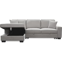 milo gray sleeper sectional   