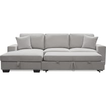 milo gray sleeper sectional   