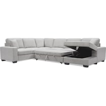 milo gray sleeper sectional   