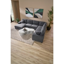 milo gray sleeper sectional   