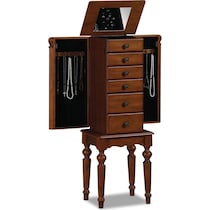 milton dark brown jewelry armoire   