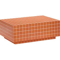 milwaukee orange coffee table   