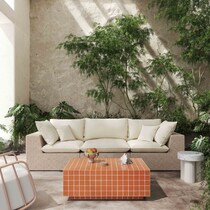 milwaukee orange coffee table   