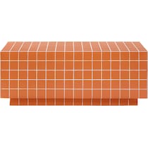 milwaukee orange coffee table   