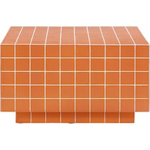 milwaukee orange coffee table   