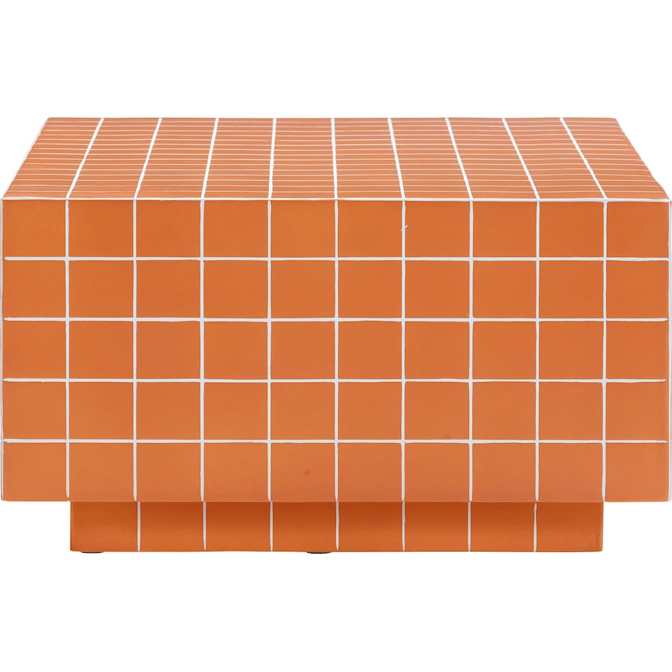 milwaukee orange coffee table   