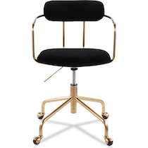 mindy black desk chair   