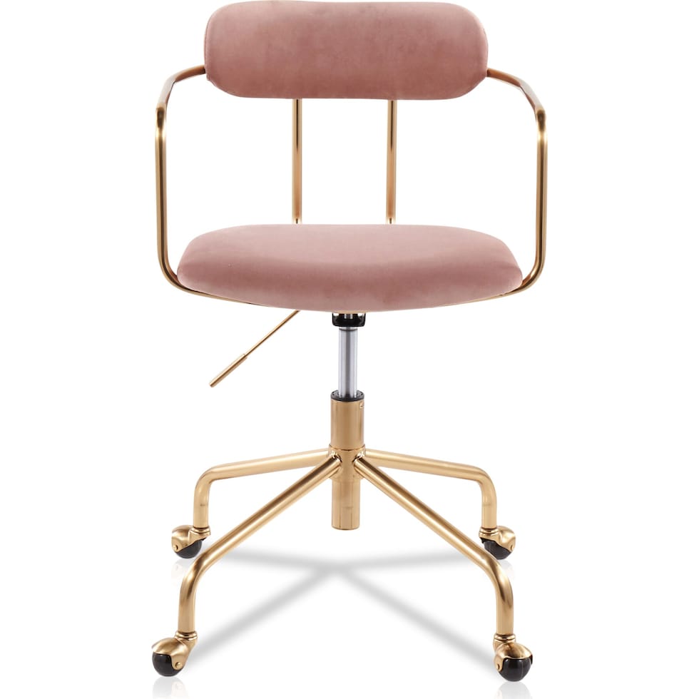 mindy pink desk chair   