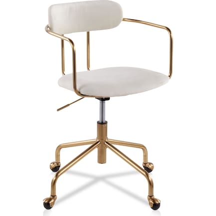 Mindy Desk Chair - Cream