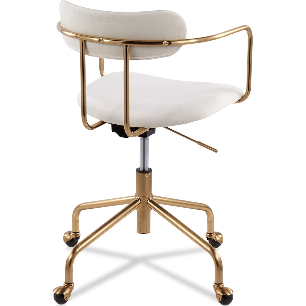 mindy white desk chair   